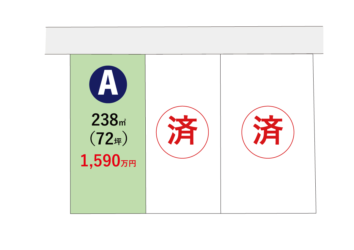 【土地】前橋市小相木町【残り1区画】【造成済】